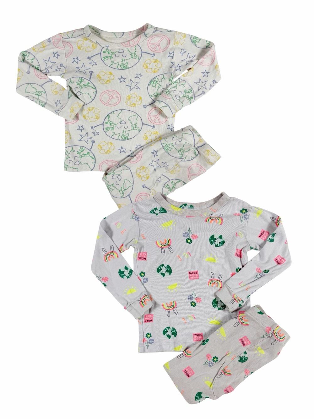 Gap Organic Cotton Earth Day Pajama Bundle Size 3 Years